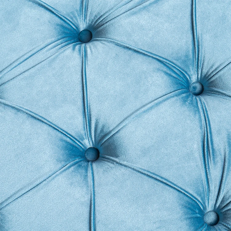 Free shipping within the U.S Velvet Leisure Living Room Furniture Hot Sell Round Ottoman With Storage