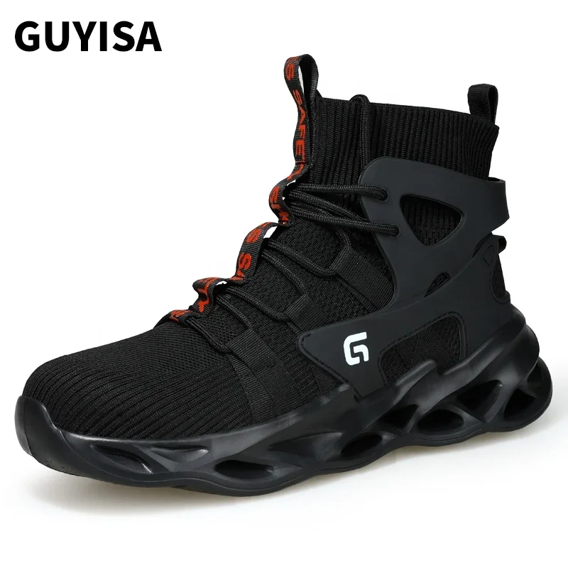 GUYISA Outdoor Sports Safety Shoes European Standard Steel Toe Lightweight Safety Shoes