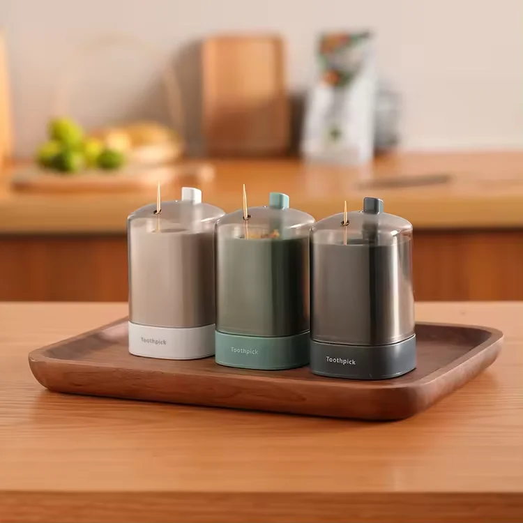 Wholesale Hot Sale Automatic Pressing Toothpick Box Pop-up Toothpick Holders Restaurant Home
