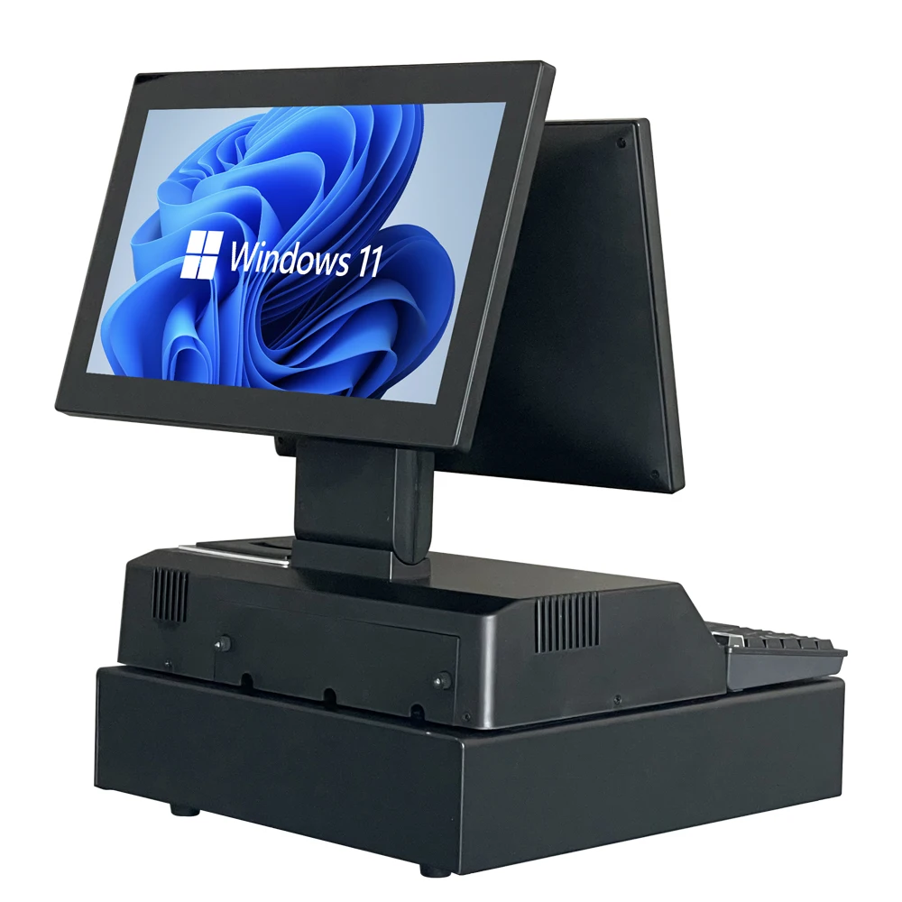 New Restaurant Retail Billing Printer Touch windows Pos cash register all-in-one pos systems digital cash register drawer