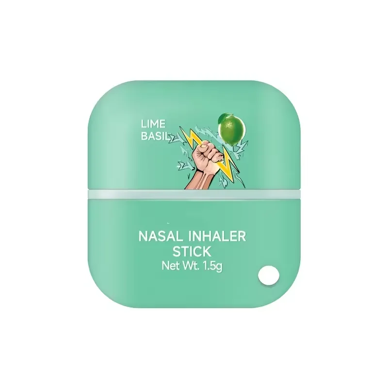 Aromatherapy Double-end Nose Nasal Inhaler Tube with Cotton Wicks Plastic OEM Mint Nasal Inhaler