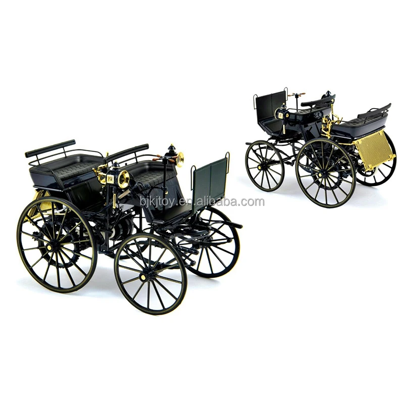 Diecast Toys 1/10 Auto Model Metal Daimler NO.1 Motorkutsche 1886 High Quality Diecast Collection Alloy Car Model