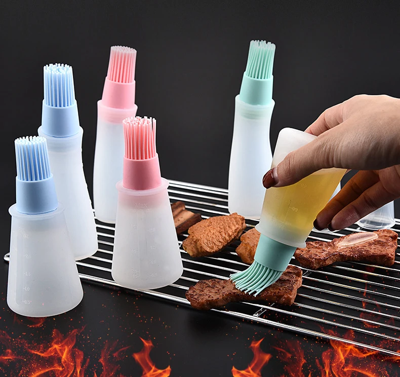 Unique products to buy the silicone oil brush grill brush oil bottle Food Grade Silica Gel