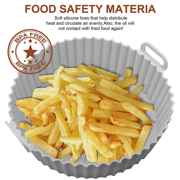 Reusable Silicone Air Fryer Accessories Liner Basket Air Fryer Silicone Pot Tray for air fryer
