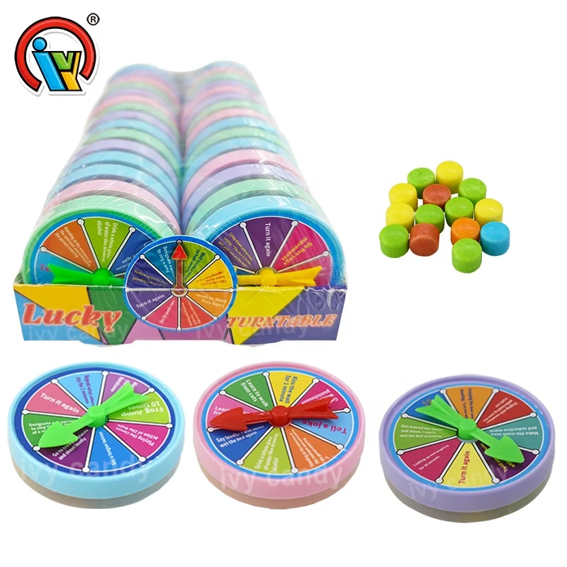 Custom kids play game lucky turntable toy candy