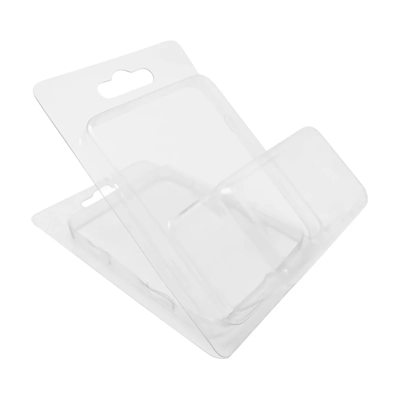 Recyclable Transparent PVC Clamshell Blister Box Clear PET RPET Folding Acetate Display Packaging for Electronic Products