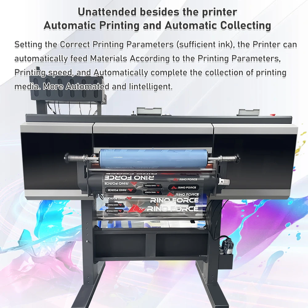Colorsun UV DTF Printer 2 in 1 function printing and lamination in one machine Direct to AB Film 60CM Sticker Printer