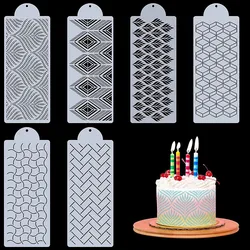 Baking Tools Sugar Sieve Template Stencils Mould Mesh Cake Decorating Stencils for Cakes