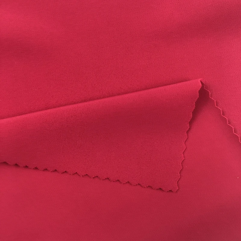 plain dye lightweight breathable full dull spandex 18% nylon 82% kitted stretch swimwear fabric
