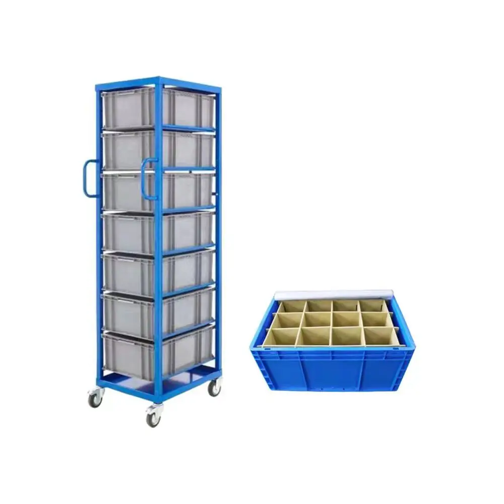 Join Industry Plastic Crate With Custom Divider Stackable Europe Box Heavy Duty EU Crate Plastic Logistics Box Plastic EU Crate
