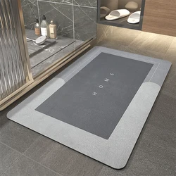 Hot Sale Custom Diatom Mud Absorbent Bathroom Bath Mat Household Fast Drying Bath Mat
