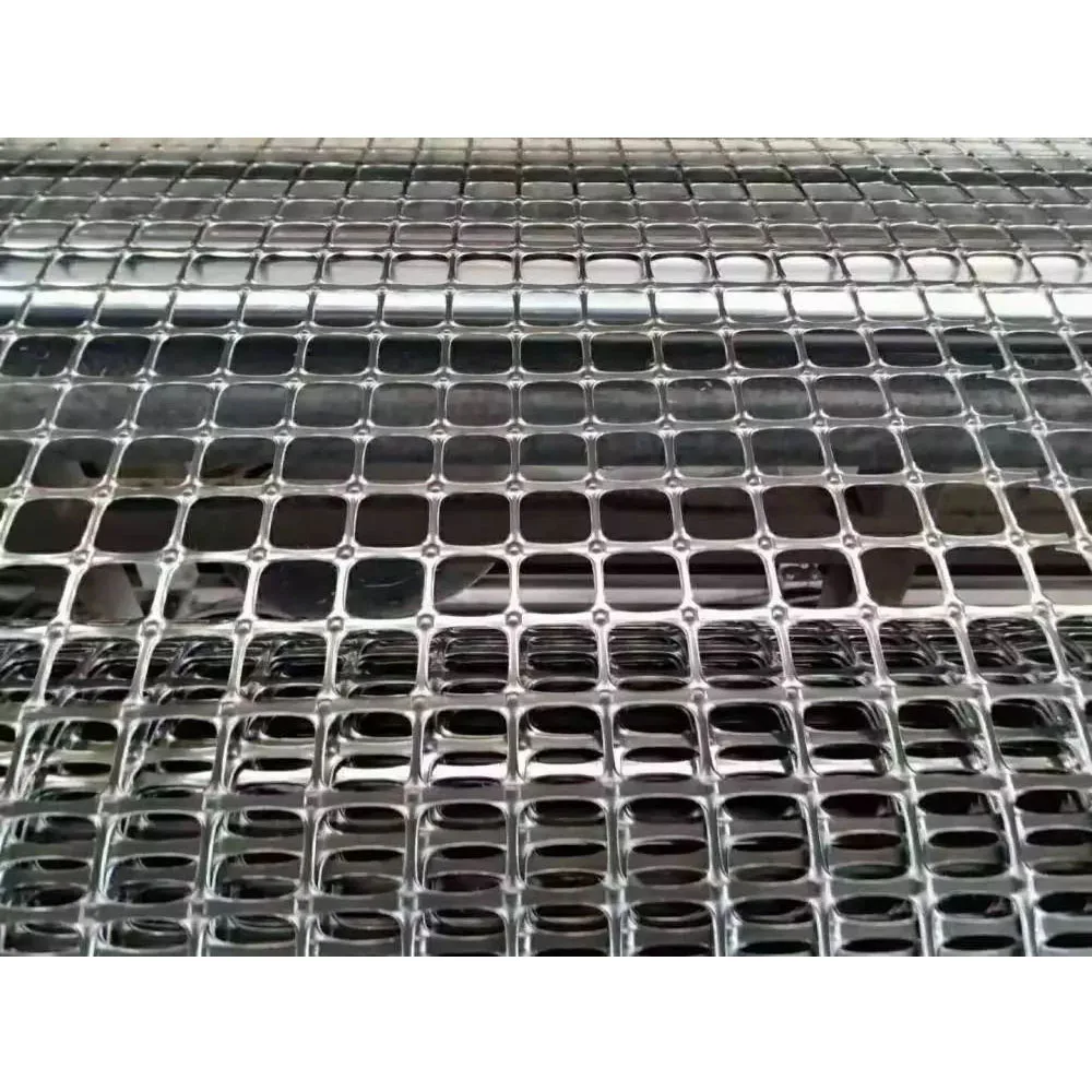 High Tensile Strength 15KN-50KN PP Biaxial Geogrid for Soil Stabilization Plastic Biaxial Geogrids