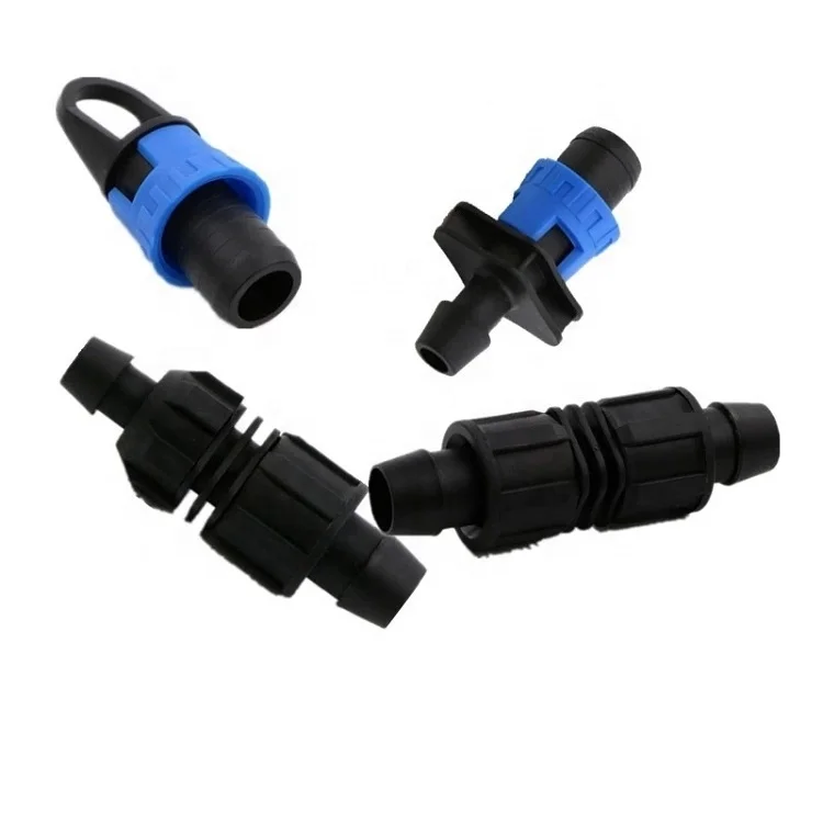 drip Irrigation System Drip Tape Fittings Lock quick Coupling connector