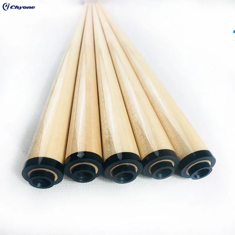 Chyone 12/13mm very straight 12pcs laminated curly maple shaft with carbon fiber tube inside carom cue shaft pool cue shaft
