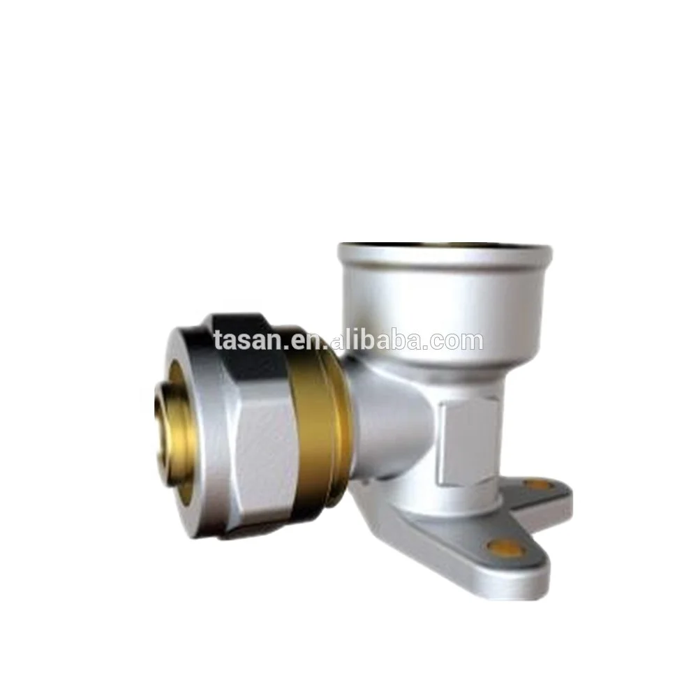 S6209 Brass Fitting WALLPLATE ELBOW FEMALE WITH MATERIAL HPB57-3