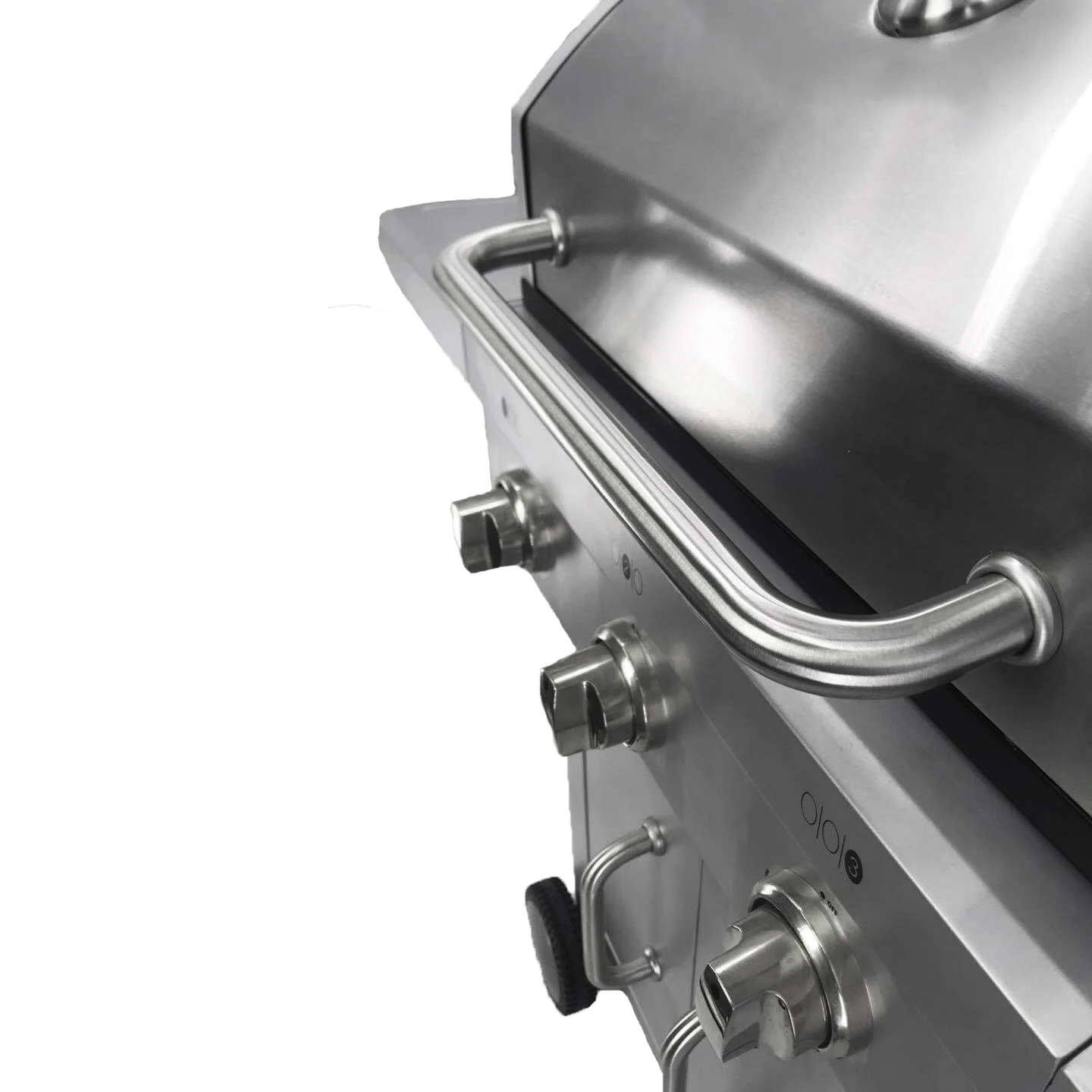 3 Burner Stainless Steel Garden Temperature Display Cart BBQ Propane Gas Grill