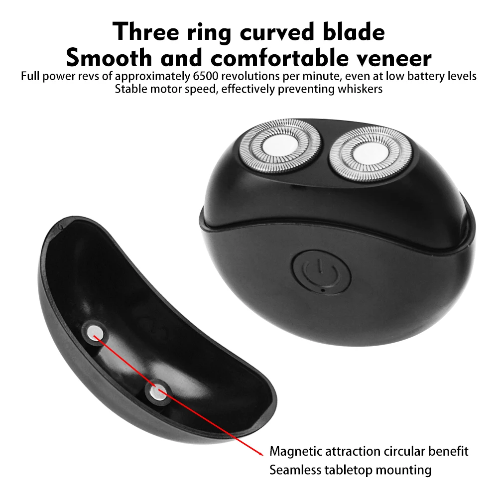 Mini Shaver Electric Rechargeable Portable Head Washable Travel Single Beard Shaving Machine For Man