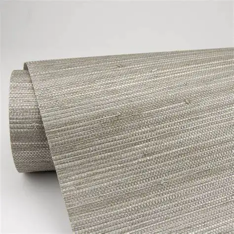 Natural Material Handwoven Modern Texture Wallcovering Living Room Bedroom Wallpaper Grasscloth