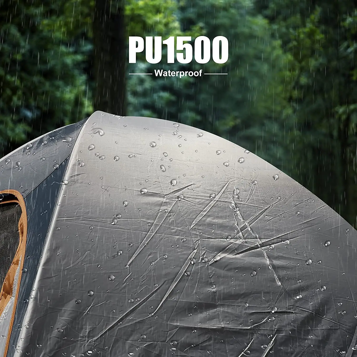 Camping Tent 2 Person, Waterproof Windproof Tent with Rainfly Portable Dome Tents for Camping