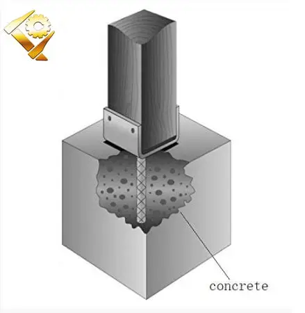 U-образный столбик из оцинкованной стали горячего погружения для забора или почтового