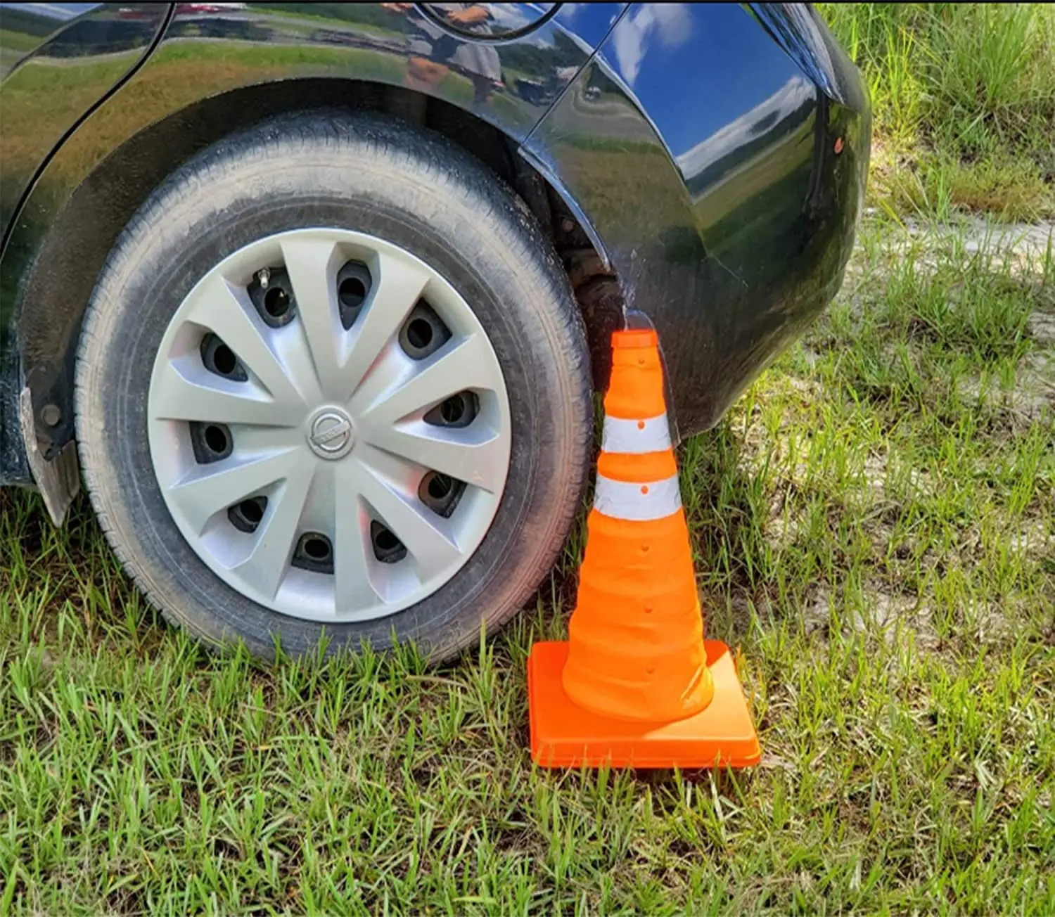 30cm/45cm/50cm/55cm/60cm/65cm/70cm Portable Reflective Warning Cone Collapsible Traffic Cone