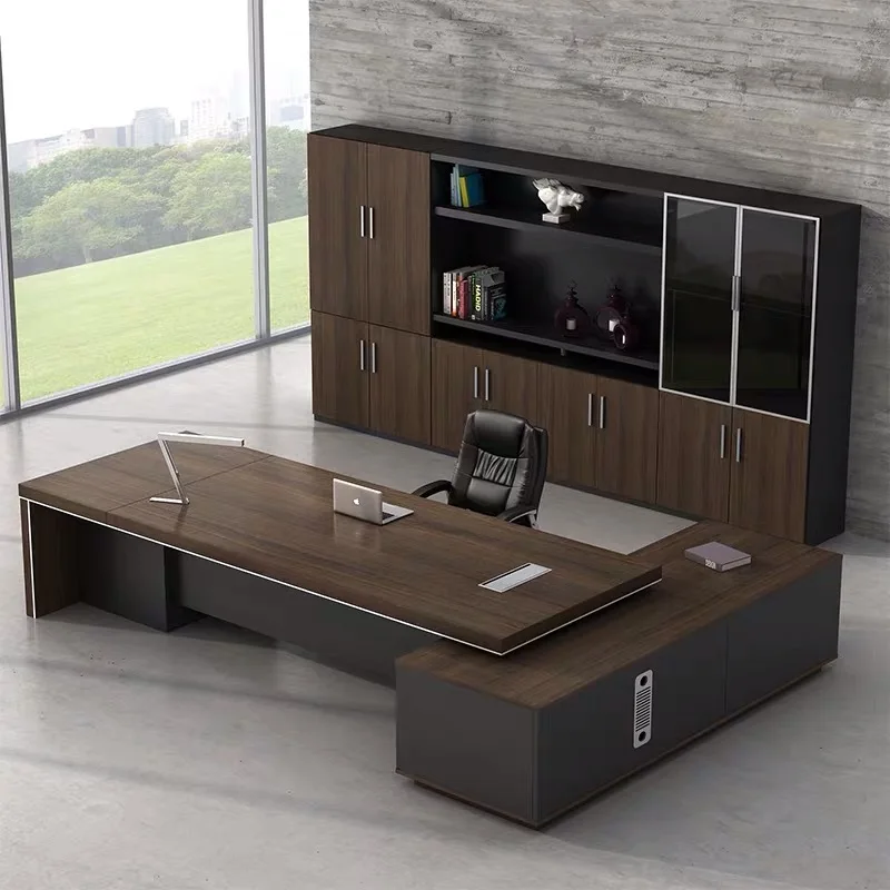 Modern Boss Office Desk Factory Director Office Table Executive L Shaped Office Desks