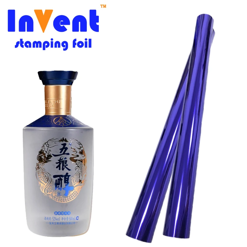 Хорошее качество голографическая самодельная темно-синяя теплопередающая Фольга для горячего тиснения Фольга для стеклянной Тонер-фольги