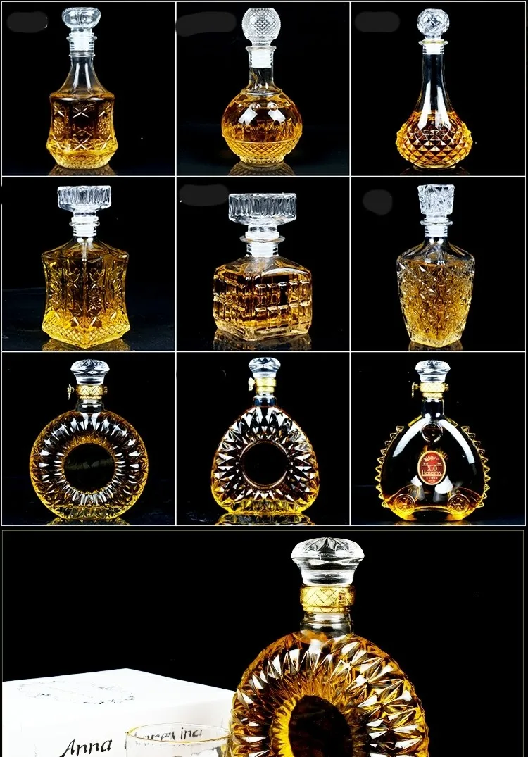 Wholesale Glass 700ml1000ml white spirits and spirits bottles for nicely shaped empty wine bottles_11
