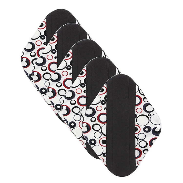 
Small Size Bamboo Charcoal Menstrual Pad Liner Reusable Sanitary Pads 