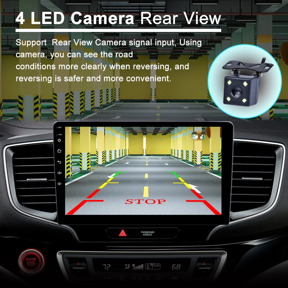 AC8227L Android 12 2+32GB Carplay Android Auto BT 5.0 IPS Touch Screen Multimedia Player Audio Car Stereo Autoradio GPS WIFI