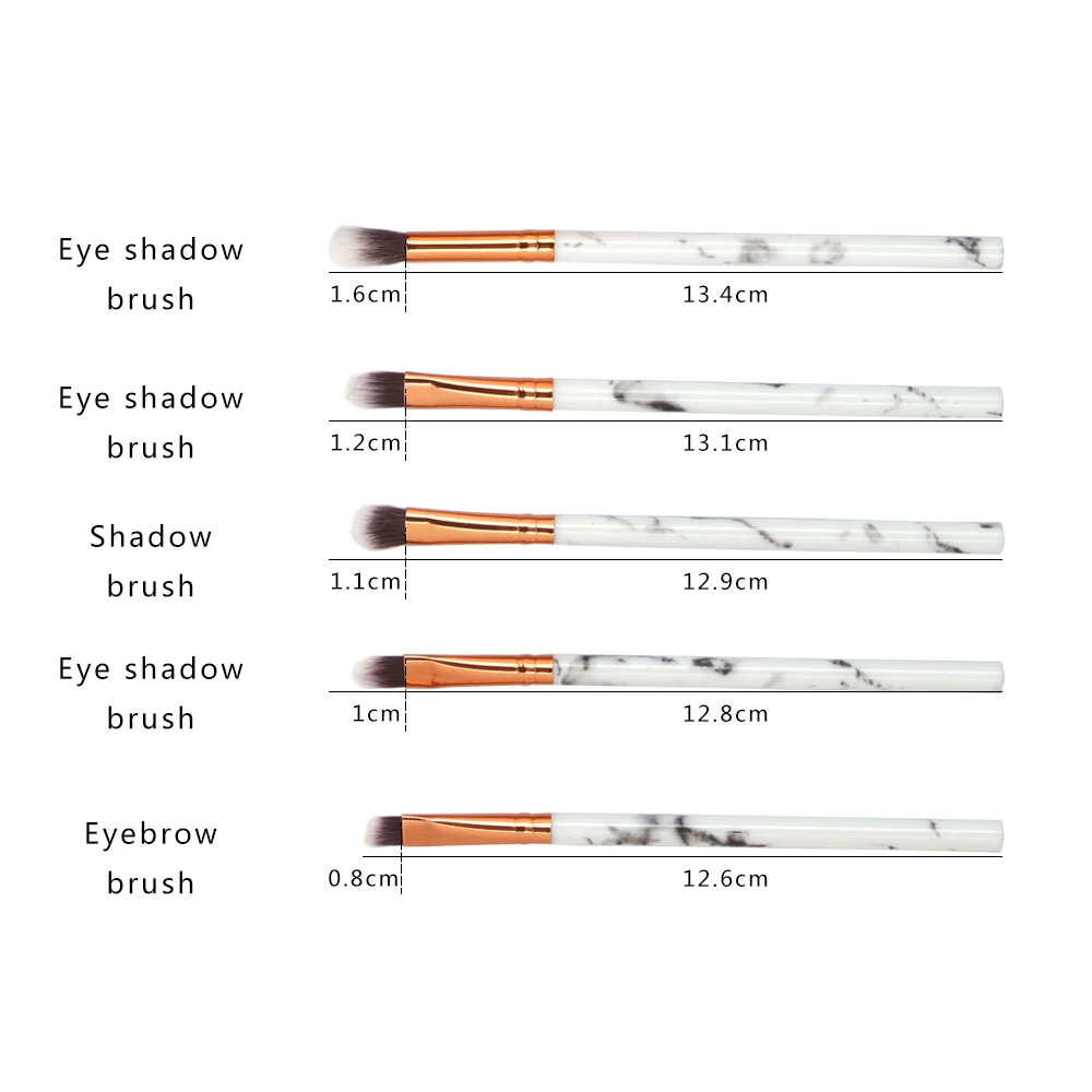 MAANGE 10pcs Cosmetic brush make set up luxury makeup brush set kit custom logo private label marble makeup brush set