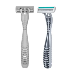 HW-B361DL disposable daily use plastic handle fast consumer hotel fast delivery Opp bag blister hang pack 3 triple blade razor