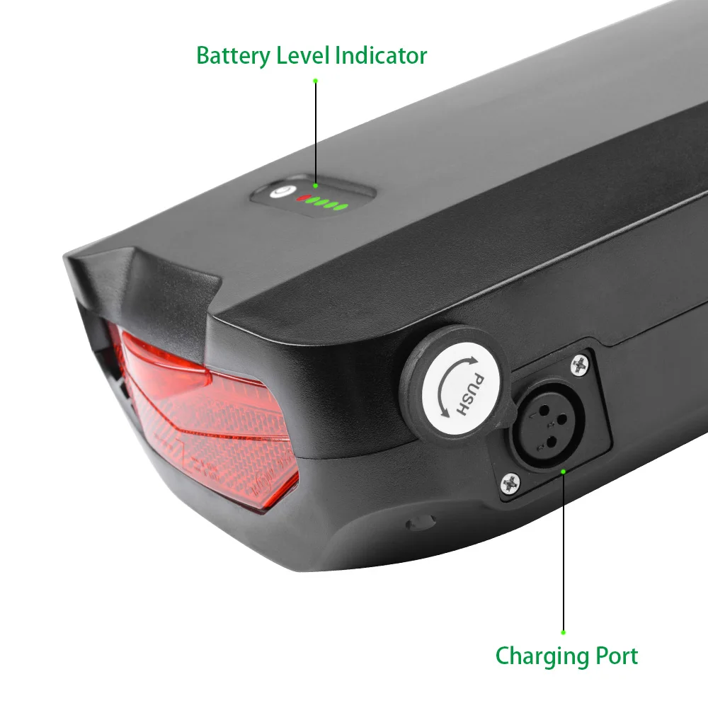 Rear Back 18Ah 20Ah 23Ah 24Ah Ebike Battery 36V 48V Hidden 18650 21700 Electric Bike Bicycle E-bike Ebike Battery with Charger