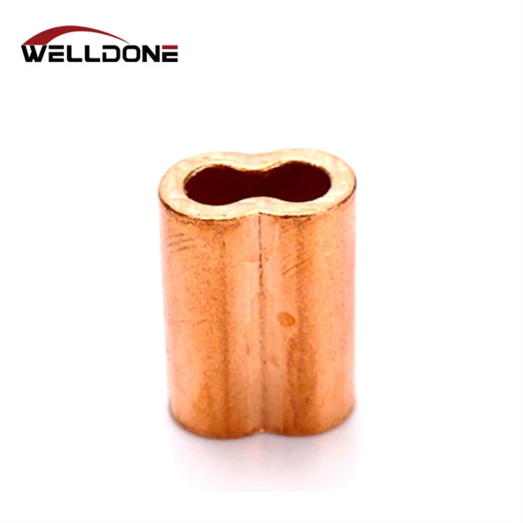 High Quality US Type Copper Hourglass Sleeve Ferrule for wire rope