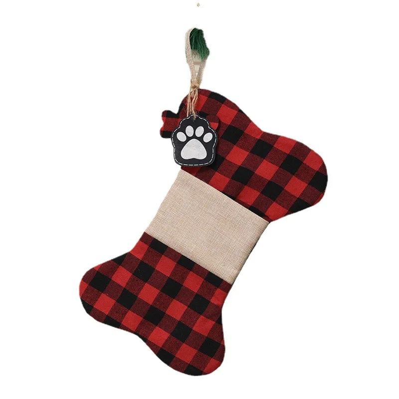 Wholesale Fashion Pet Cat Dog Gift Decoration Socks Christmas Pet Decorations Fish & Bone Christmas Stockings decorations