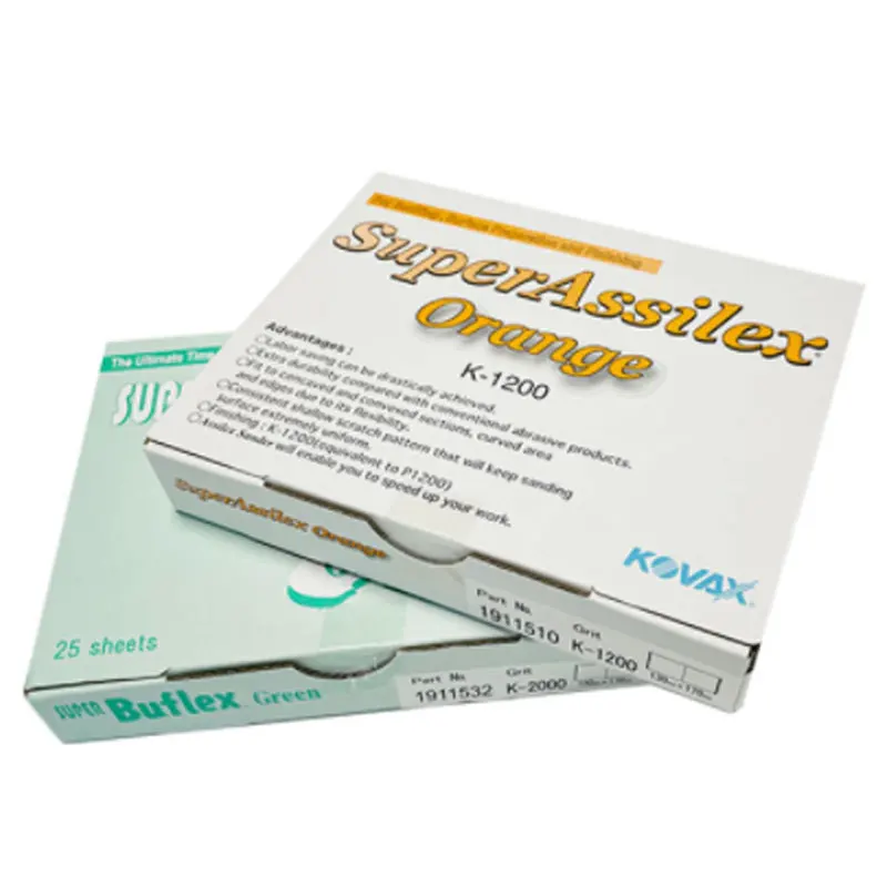 Sauper Assilex Япония 25 шт. прямоугольная наждачная бумага KOVAX для сухой полировки супер тонкий лак абразивная Автомобильная