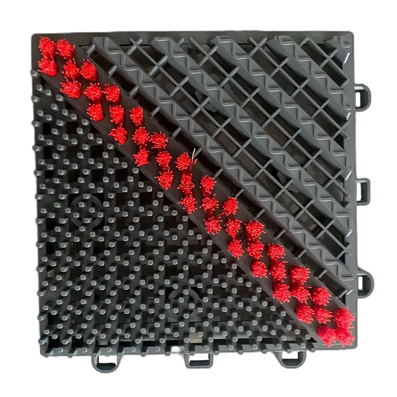 Modern Design Anti-Slip Outdoor Entrance Mat Clean Power EVA Interlocking Doormat Clean Power Vinyl Flooring Scrap Mall Decking
