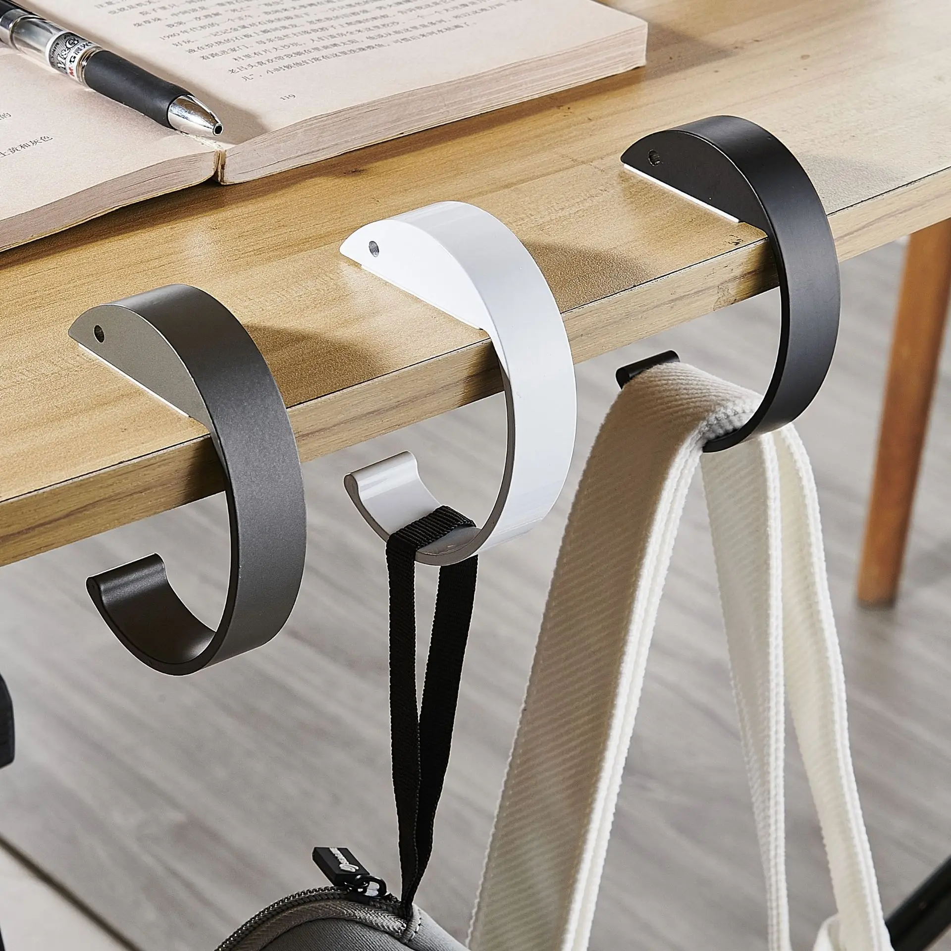 Student backpack hooks, office desks, mobile hanging bag divine tools side tables, portable practical Customized School OEM