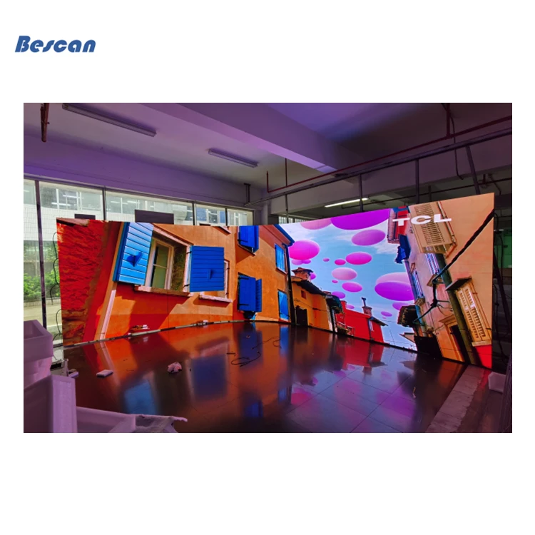 Small Pixel Pitch P1.95 Indoor Curved Rental Led Screen Display Virtual Production Led Wall For Filming Tv Studio Broadcast