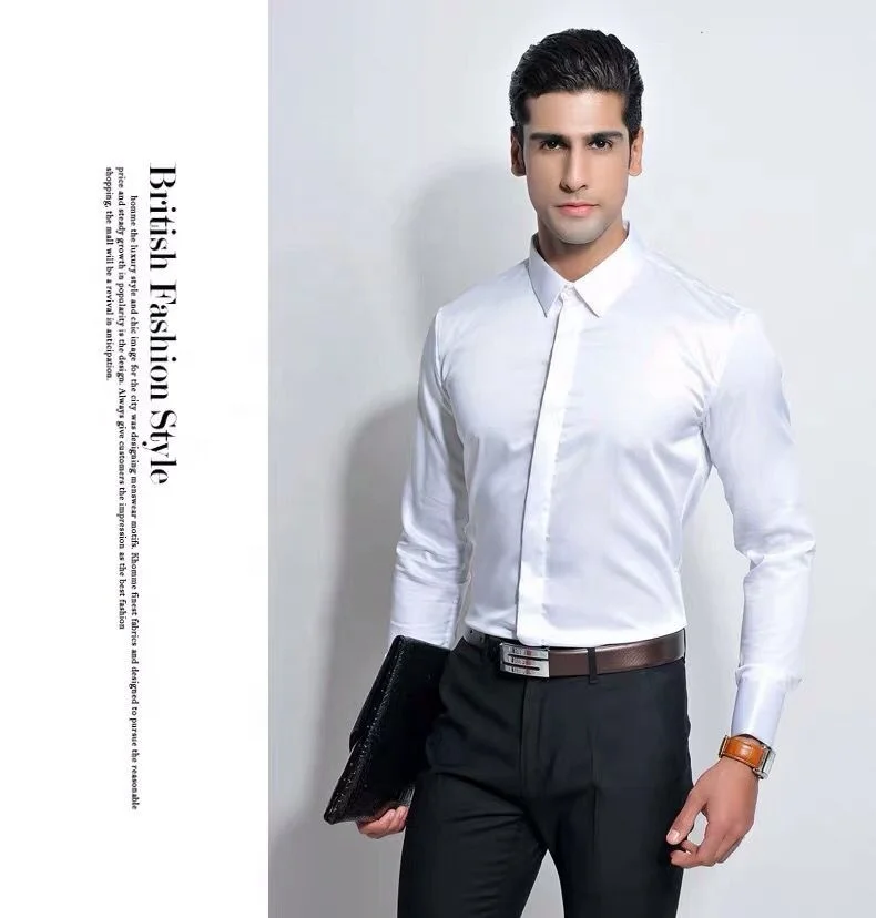 Высокое качество 100% хлопок Оксфорд с длинным рукавом мужская рубашка для мужчин YS050