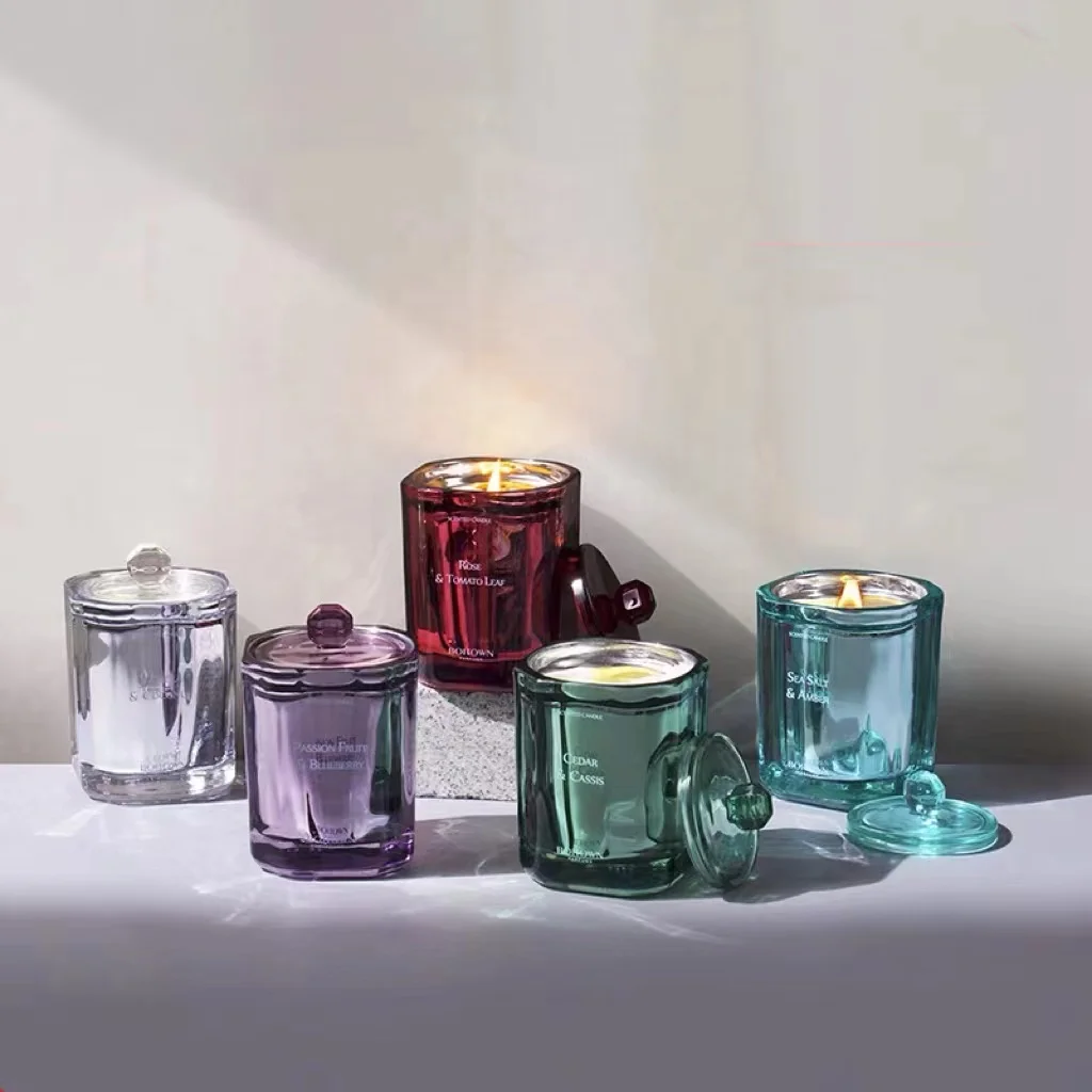 Ultra-low Shipping Cost Candle Jars With Lid and Box Packaging Glass Empty Custom Jar Luxury for Make