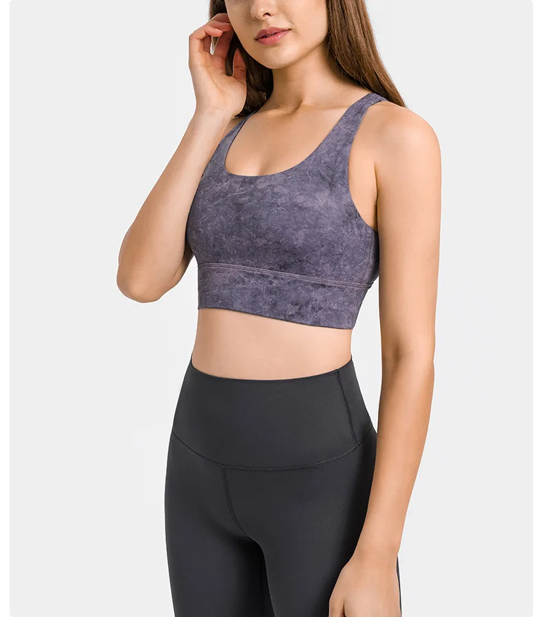 2022 Spring and Summer New Cross Back Sports Bra Shockproof Running Fitness Yoga Bra