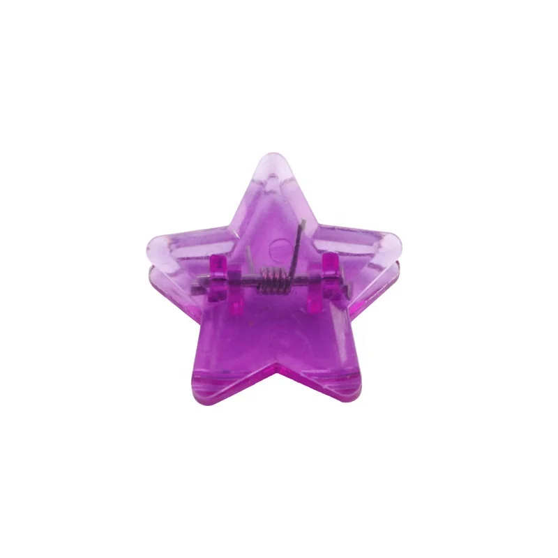 plastic star shape  binder clips for office school home