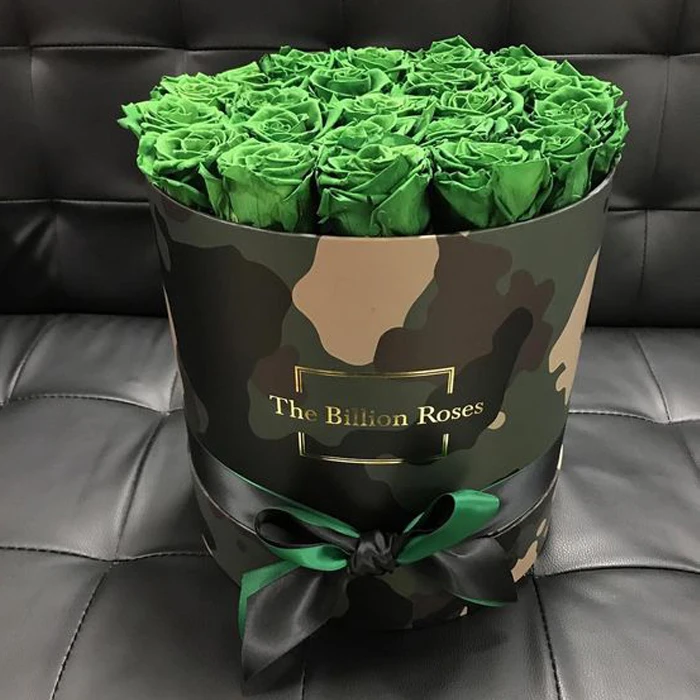 Красивая круглая коробка для шляп очень большая цветов Cajas De Flores