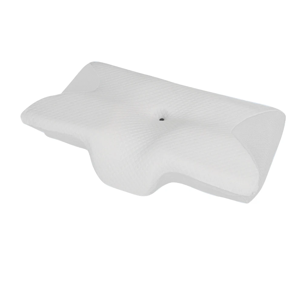 Memory Foam Orthopedic Ergonomic Contour Cervical Sleep Bedding Neck Pillow Woven 100% Polyester Square Custom Logo Accepted