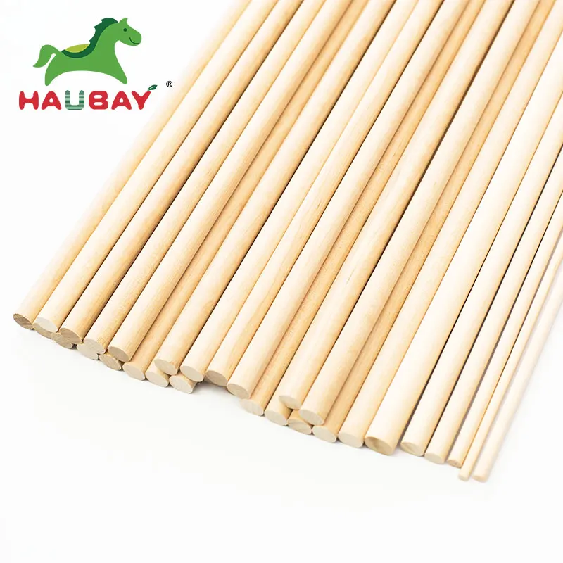 Luxury Wooden Dowel Lumber Timber Birch Solid Wood Round Stick Kids Toy Price Wholesale 3MM For Sale Birch Wood Dowels For Diy