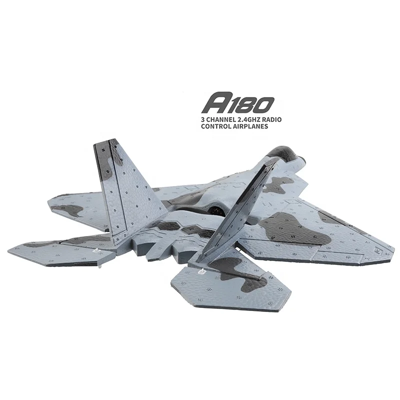 XK A180 F22 320mm Wingspan 3D/6G Mode Switchable 3-Axis/6-Axis Gyro Aerobatics 2.4G 3CH EPP RC Airplane RTF with LED Searchlight
