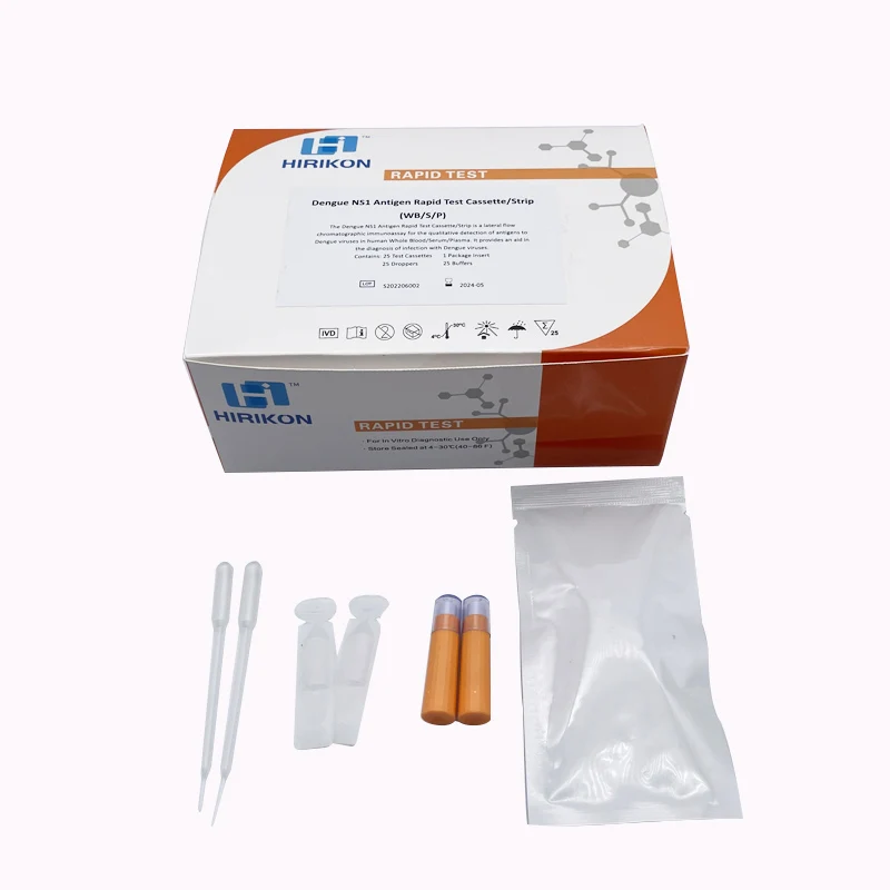 Infectious disease treatment dengue rapid detection kit cassette one step medical quick diagnostic rapid test strips dengue