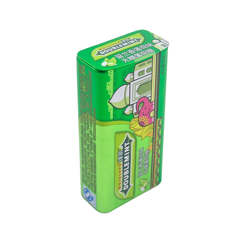 Custom food grade empty small mini gum chew candy tin box eclipes mint tin air tight portable mint tin box