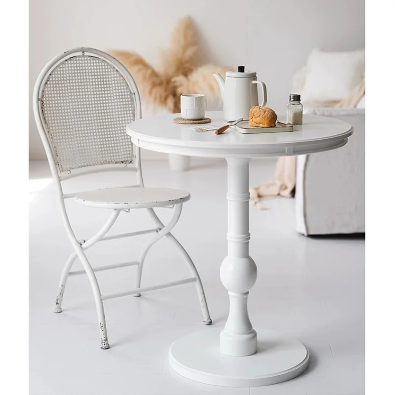 Nordic Living Room Furniture Sofa KD Round Side Table Bedroom Bedside Table Solid Wood Round Multifunctional Coffee Table